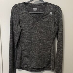 Reebok Women's Charcoal Long Sleeve Tee